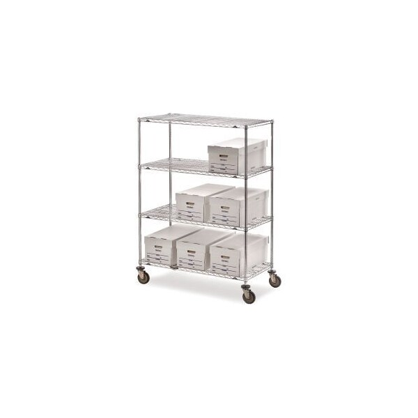 Metro Metro Super Erecta Wire Shelf Truck w/4 Shelves, 900 lb. Capacity, 36"L x 24"W x 68"H 5444500 - main